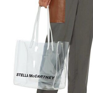 NEW STELLA MCCARTNEY Authentic Clear Logo Tote Bag